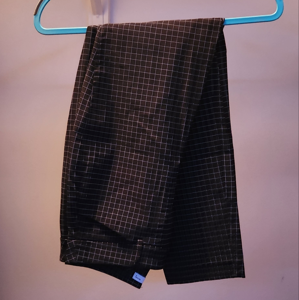 Black Graph Dress Pants